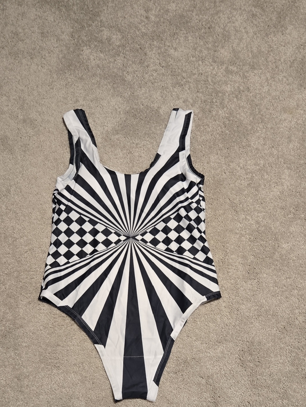 Black & White One-Piece Swimsuit